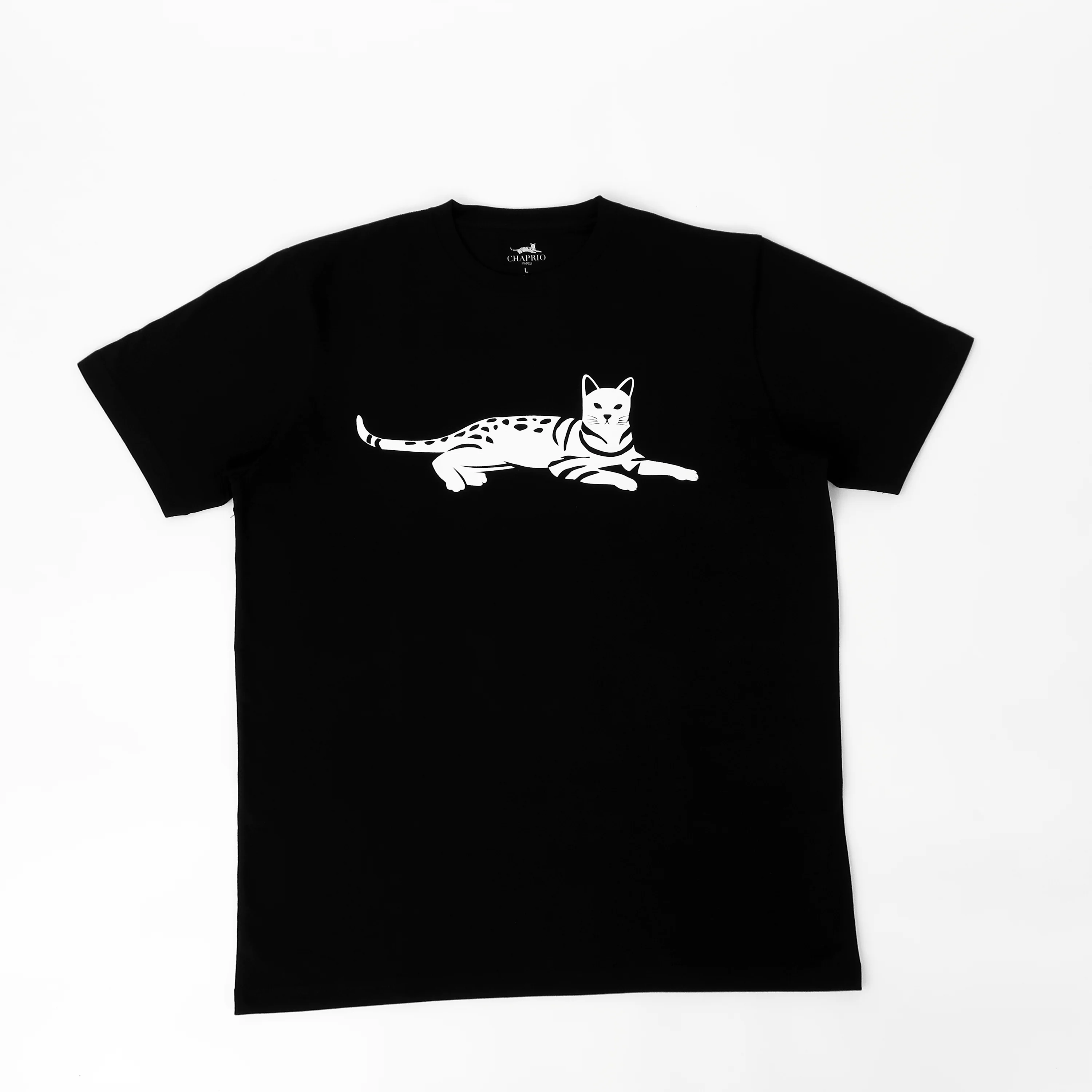 Men's 100% Pima Cotton T-Shirt - Black - Large - Image 3