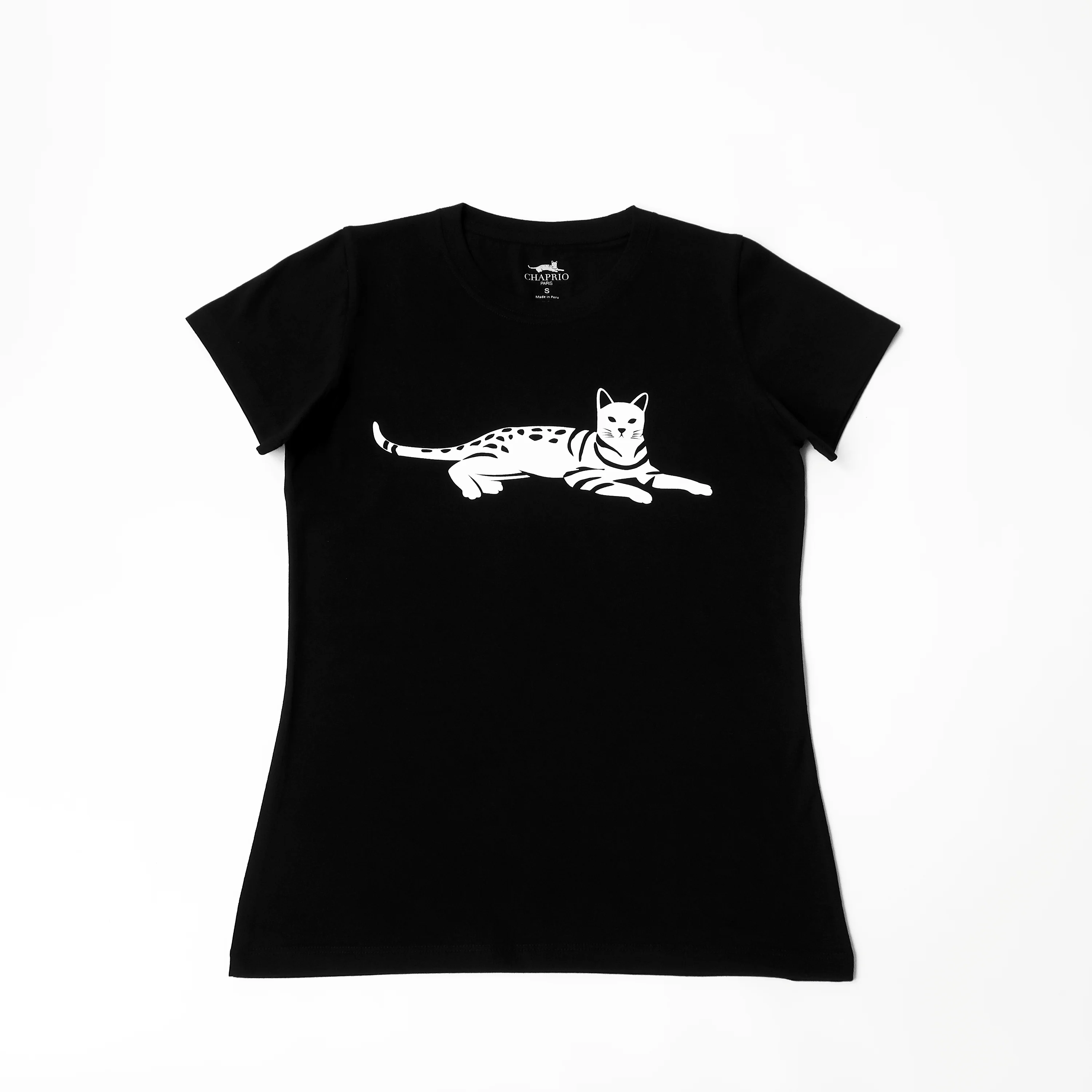 Women's 100% Pima Cotton T-Shirt - Black - Large - Image 3