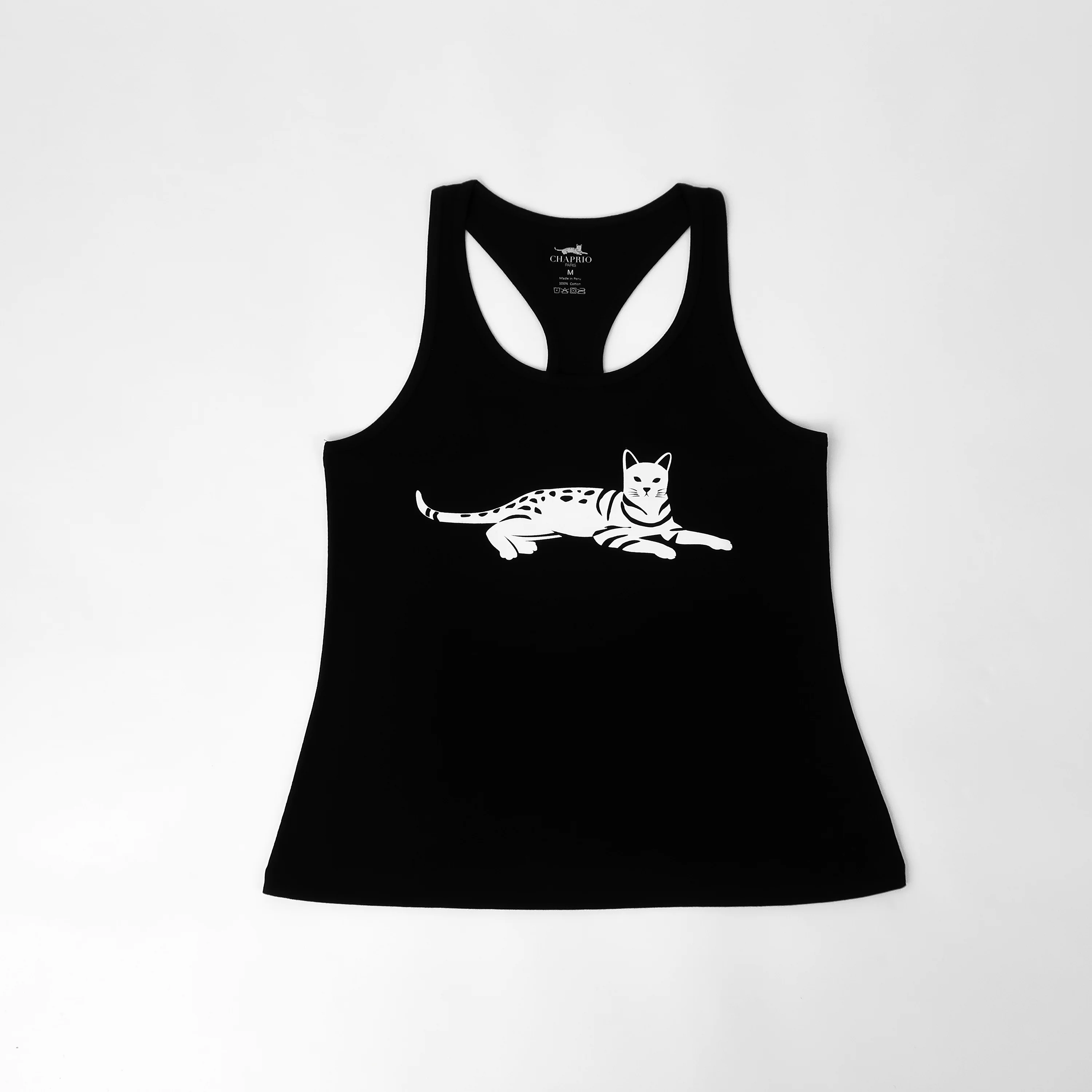 Women's 100% Pima Cotton Tank Top - Black - Medium - Image 3